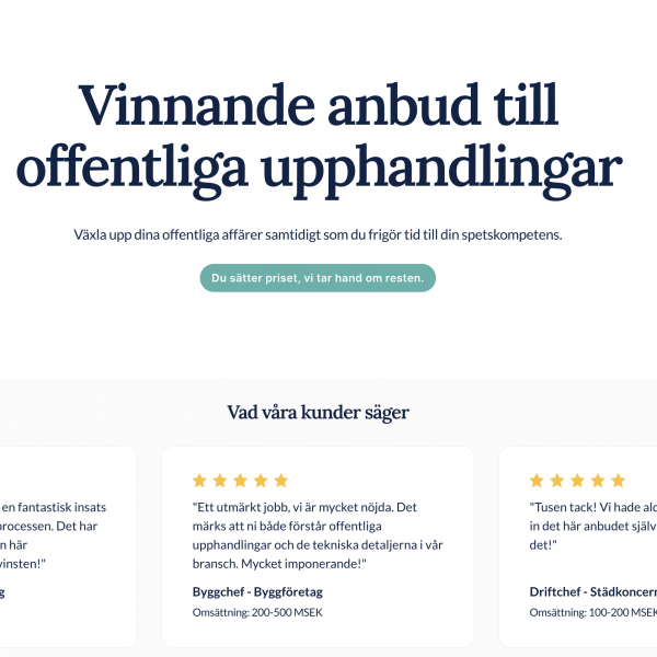 Swedish AI Startup Tendavo Raises SEK 10M to Transform Public Procurement