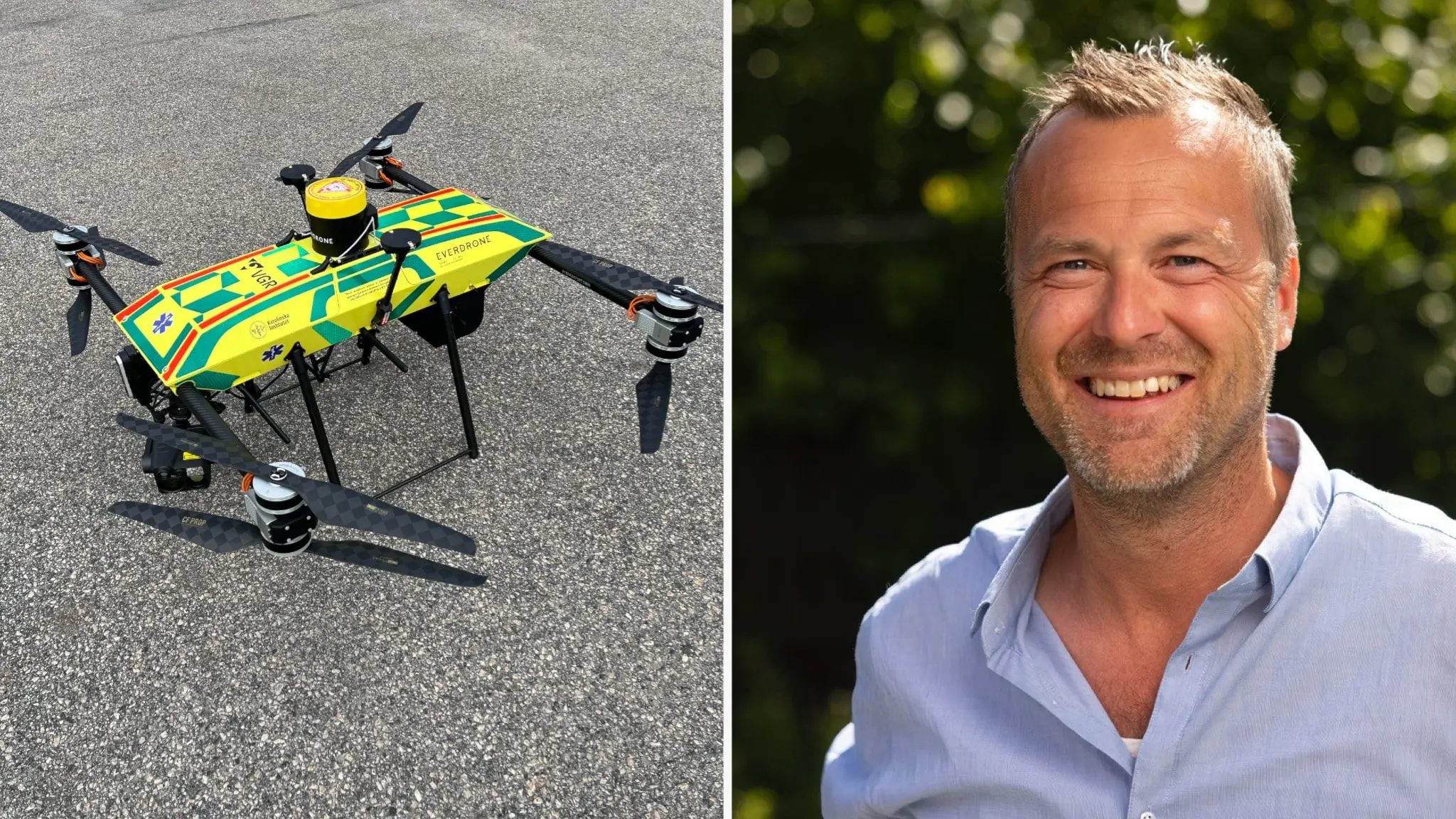 Man's heart restarted after defibrillator delivered by drone