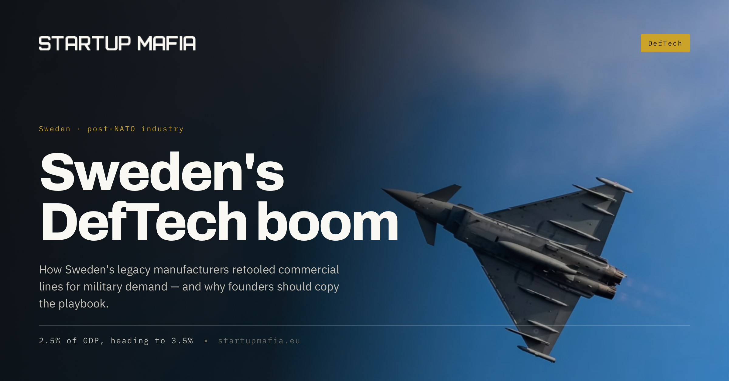 Sweden's DefTech Boom: How Legacy Manufacturers Are Retooling for Military Demand