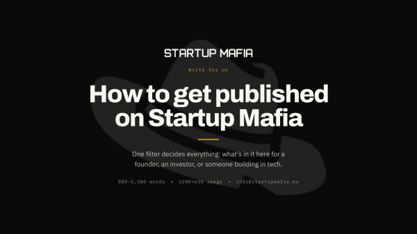 How To Get Published On StartupMafia.eu