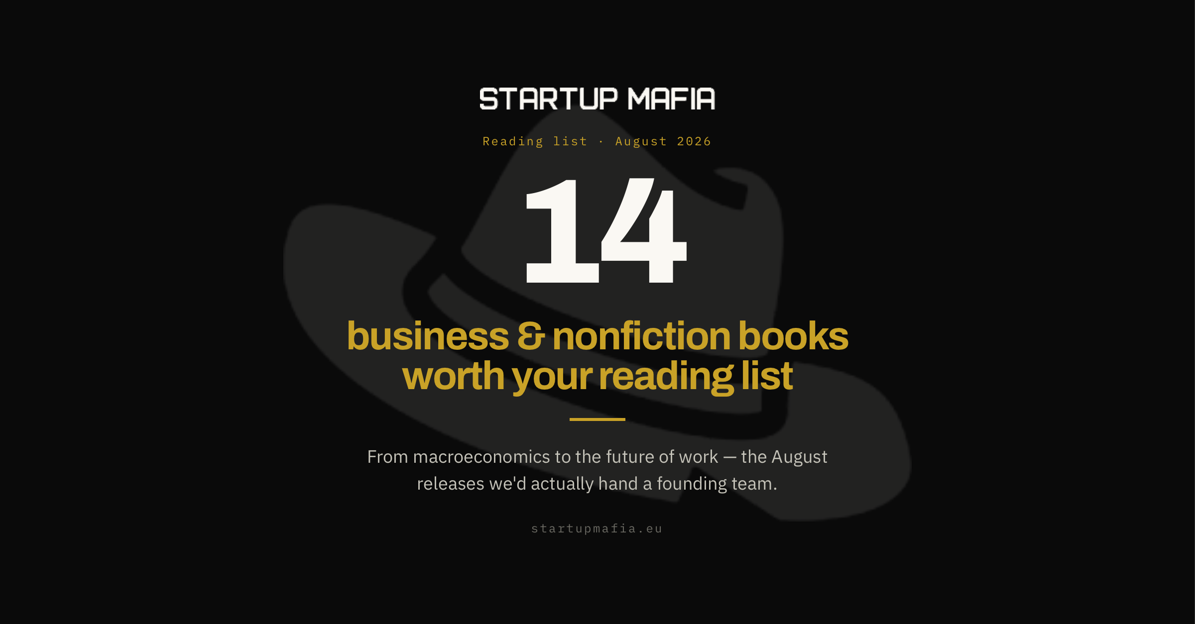 Business Books for August 2026: 14 New Releases Worth Adding to Your Reading List