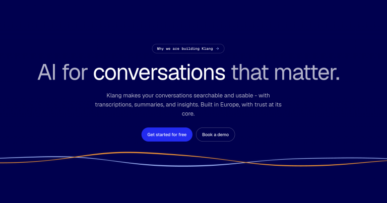 AITech Funding: Klang Raises SEK15M to Help European Businesses Make Conversations Searchable and Usable