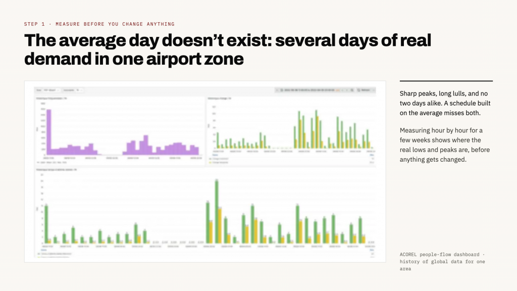 The average day doesn’t exist: several days of real demand in one airport zone