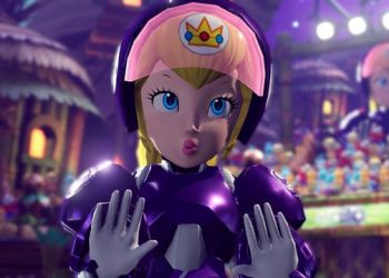 Peach looks perfectly petty in Mario Strikers: Battle League